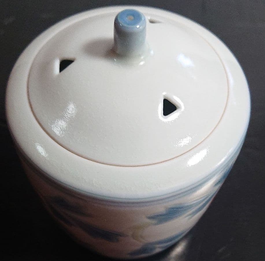 森洋作品 彩瓷牡丹紋香炉