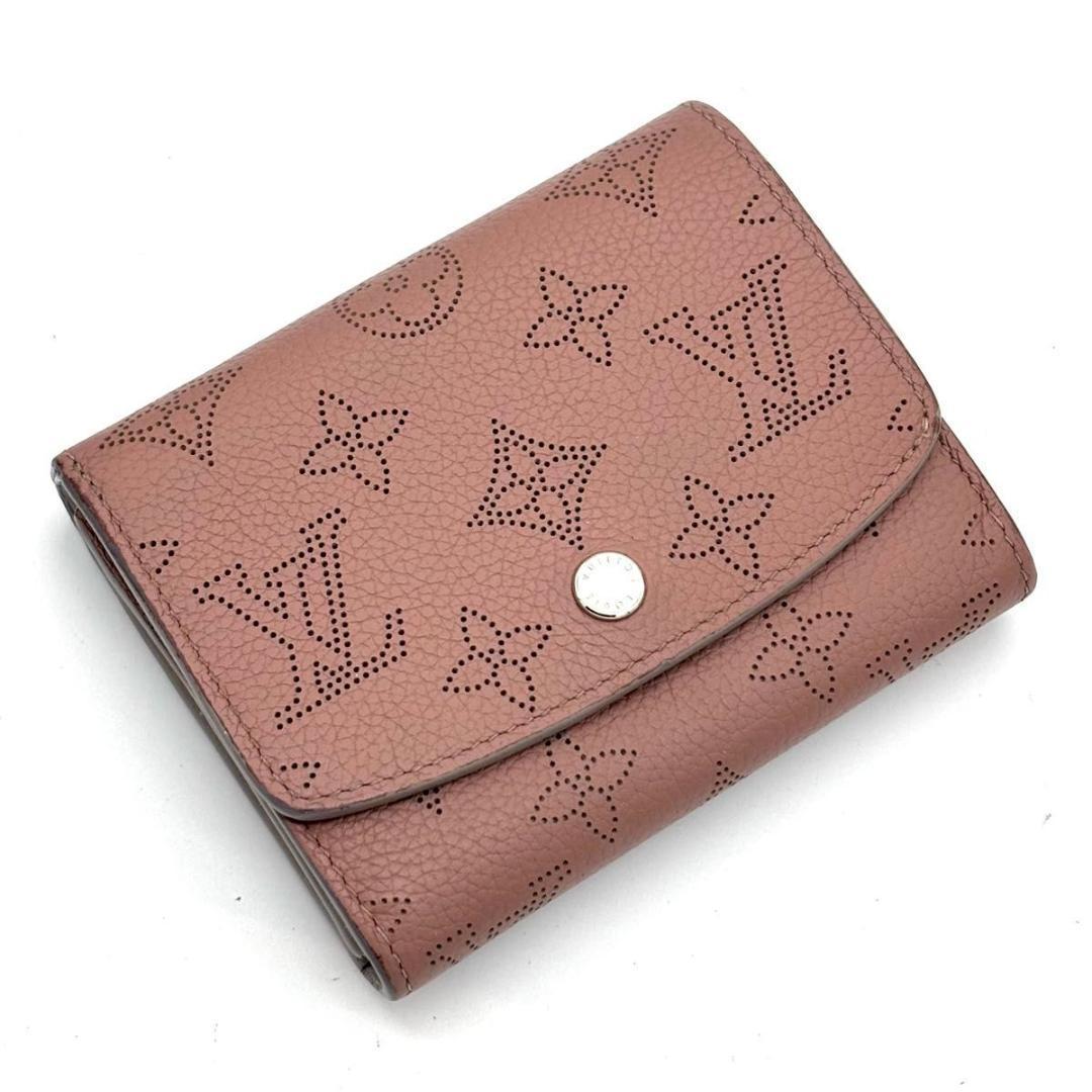 ルイヴィトン マヒナ ポルトフォイユ イリス コンパクト 二つ折り財布 ピンク