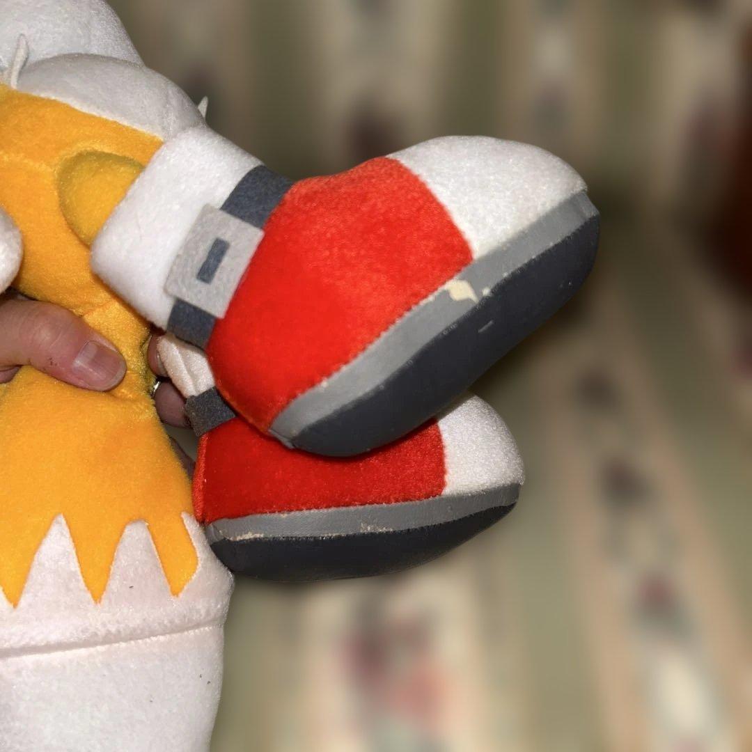 N*す様 ソニックアドベンチャー　スーパージャンボぬいぐるみ　ソニック　テイルス