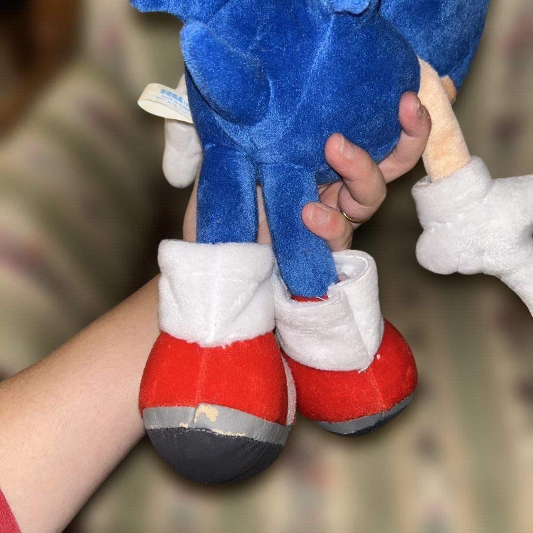 N*す様 ソニックアドベンチャー　スーパージャンボぬいぐるみ　ソニック　テイルス