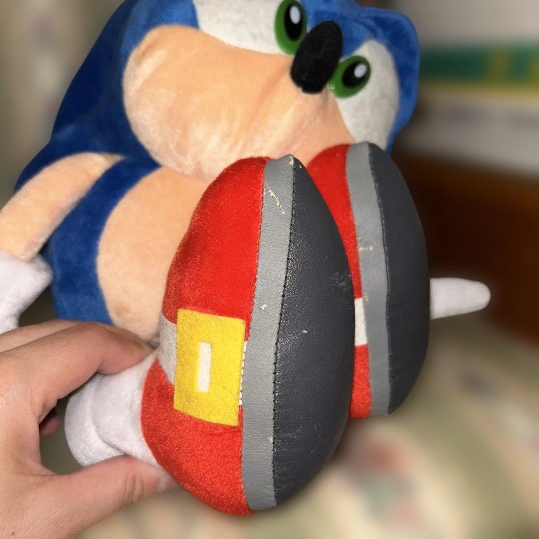 N*す様 ソニックアドベンチャー　スーパージャンボぬいぐるみ　ソニック　テイルス