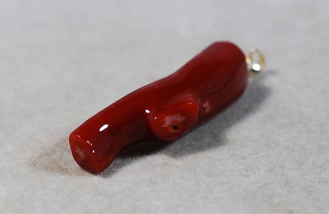 まにこ様用！！【極上の純国産☆】天然血赤珊瑚　高知県産　21.090ct k18