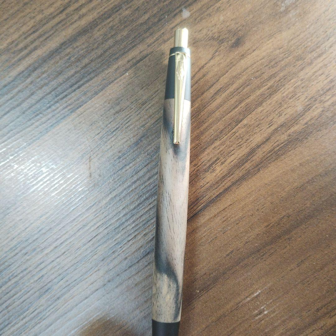 注意事項⚠️あり！！！ 野原工芸 黒柿シャーペン新型 ゴールド金具 おまけ付き