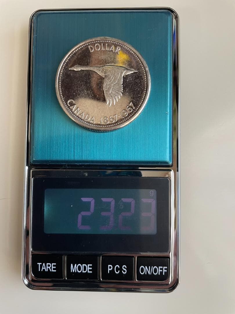 カナダ建国100周年記念 1ドル銀貨 1967年