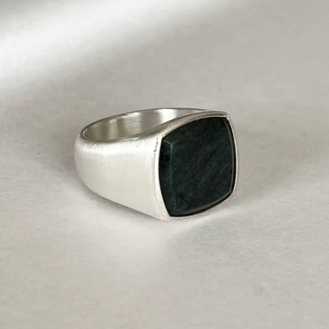 【美品】TOM WOOD cushion onxy ring g54 14号
