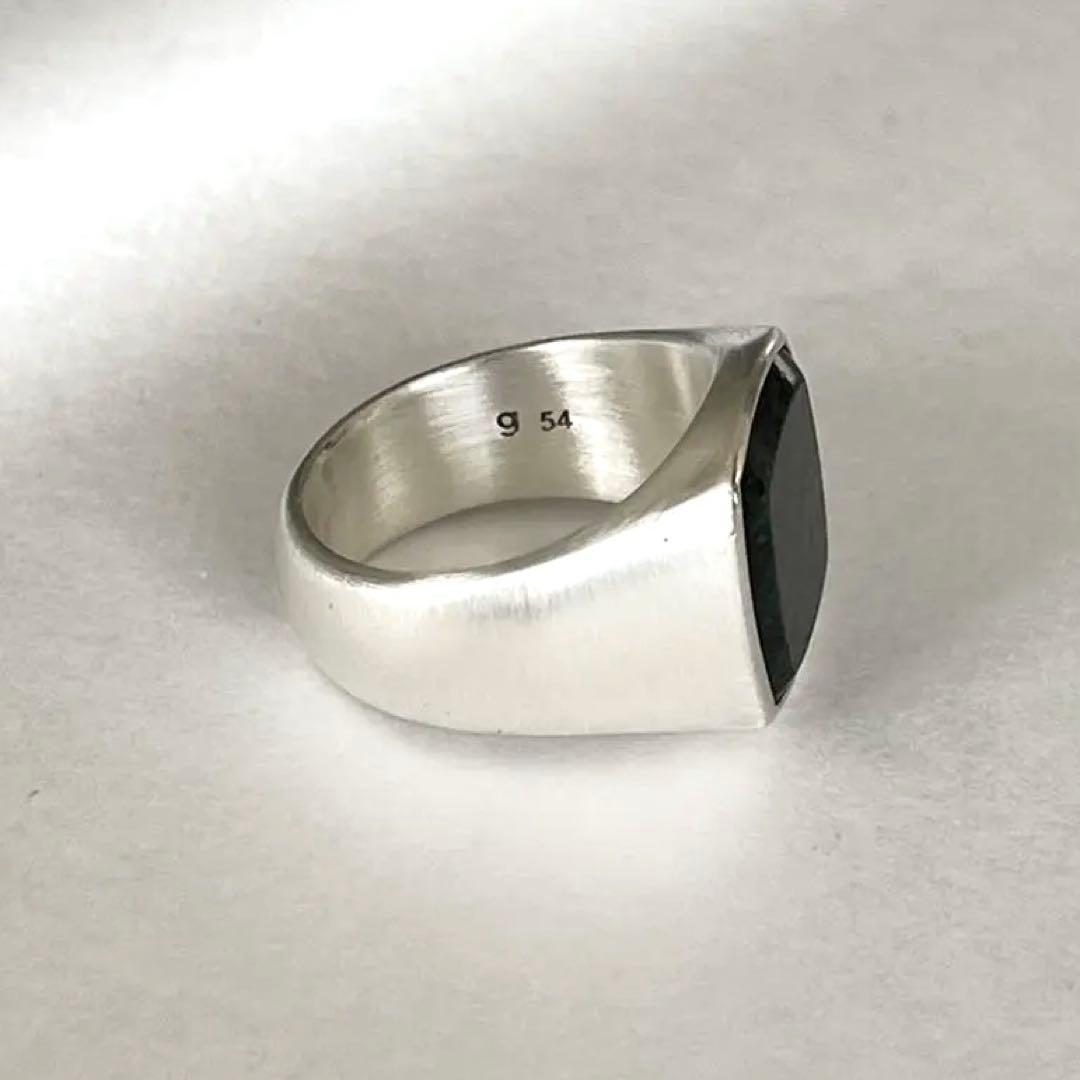 【美品】TOM WOOD cushion onxy ring g54 14号