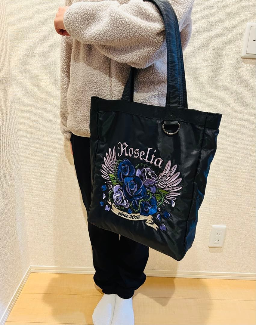 【値下げ】バンドリ Roselia 刺繍トートバッグ 開封済み 未使用