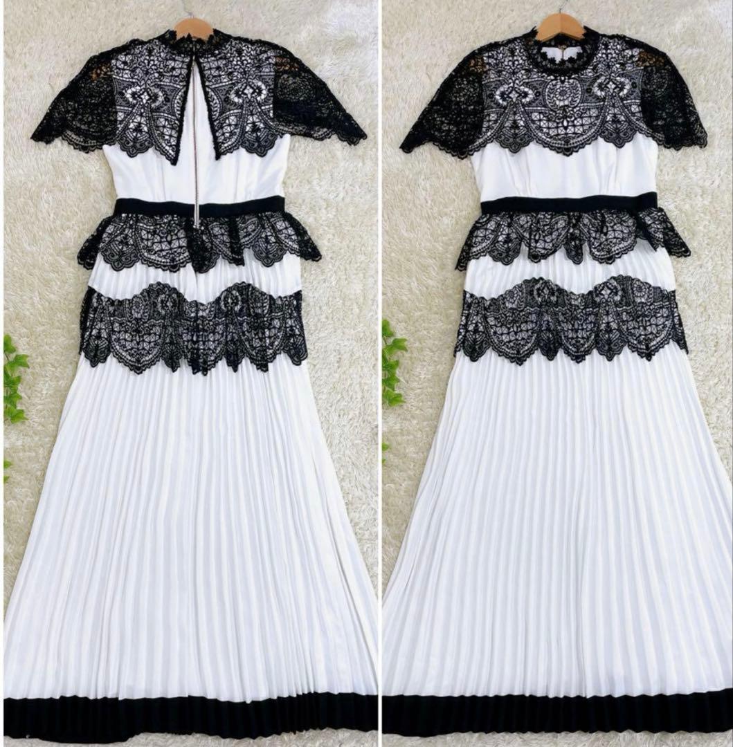 美品 セルフポートレイト Lace Pattern Midi Dress