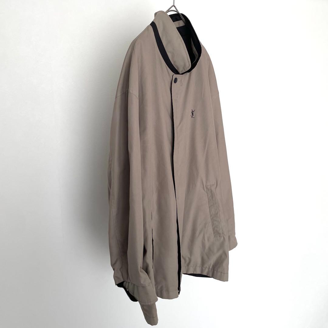 Yves Saint Laurent ブルゾン リバーシブル ロゴ刺繍 古着