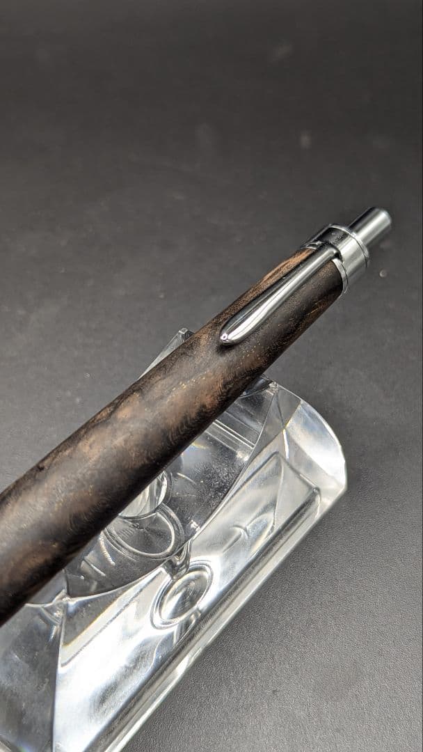 210ペン工房翌檜　極上　黒柿　孔雀杢　木軸シャーペン　木軸ボールペン　銘木