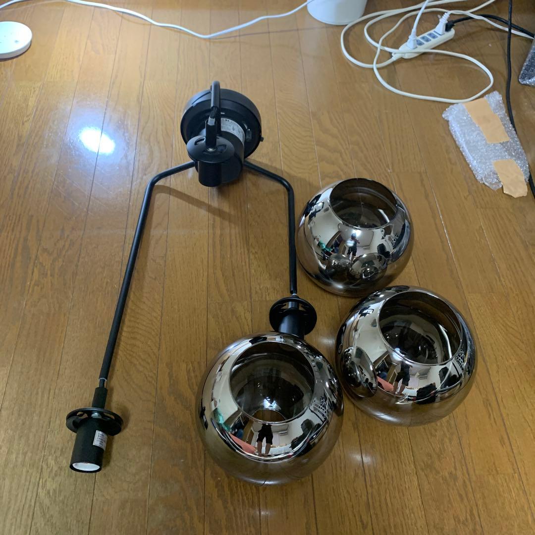 NITORI ペンダントライト VERRE 3T グレー