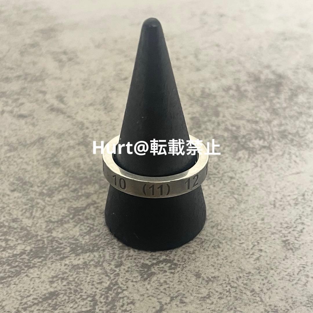 【新品外箱あり】メゾンマルジェラ ナンバリング リング 22号相当 汚し加工