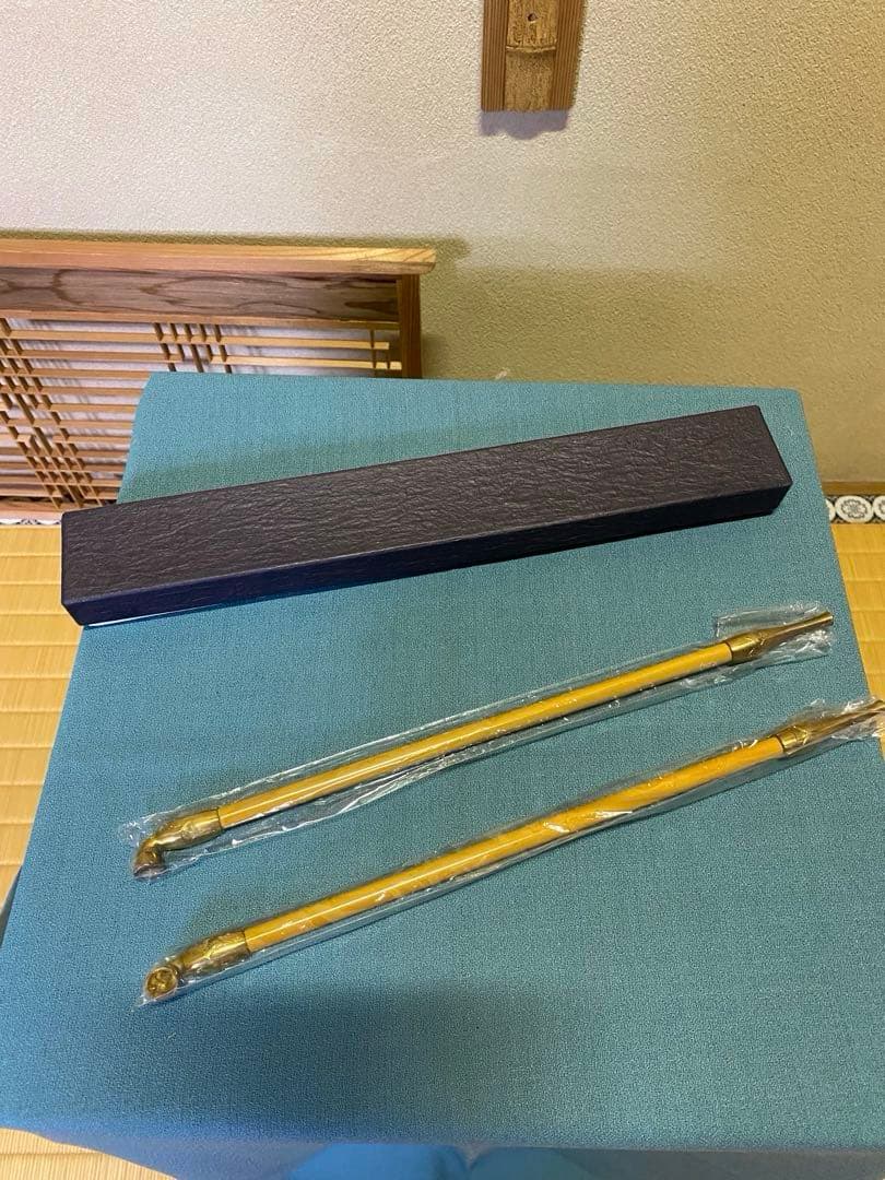 茶道具/莨盆 山本貞斎 鵬雲斎好 銀杏透 手付煙草盆 煙菅2本付