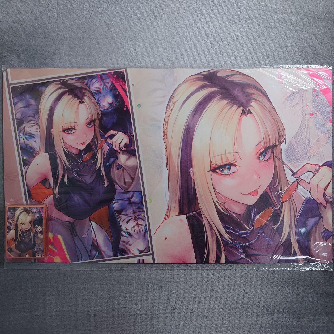 α1 ホロライブ 白虎&サングラス 虎金妃笑虎 スリーブ&プレイマット