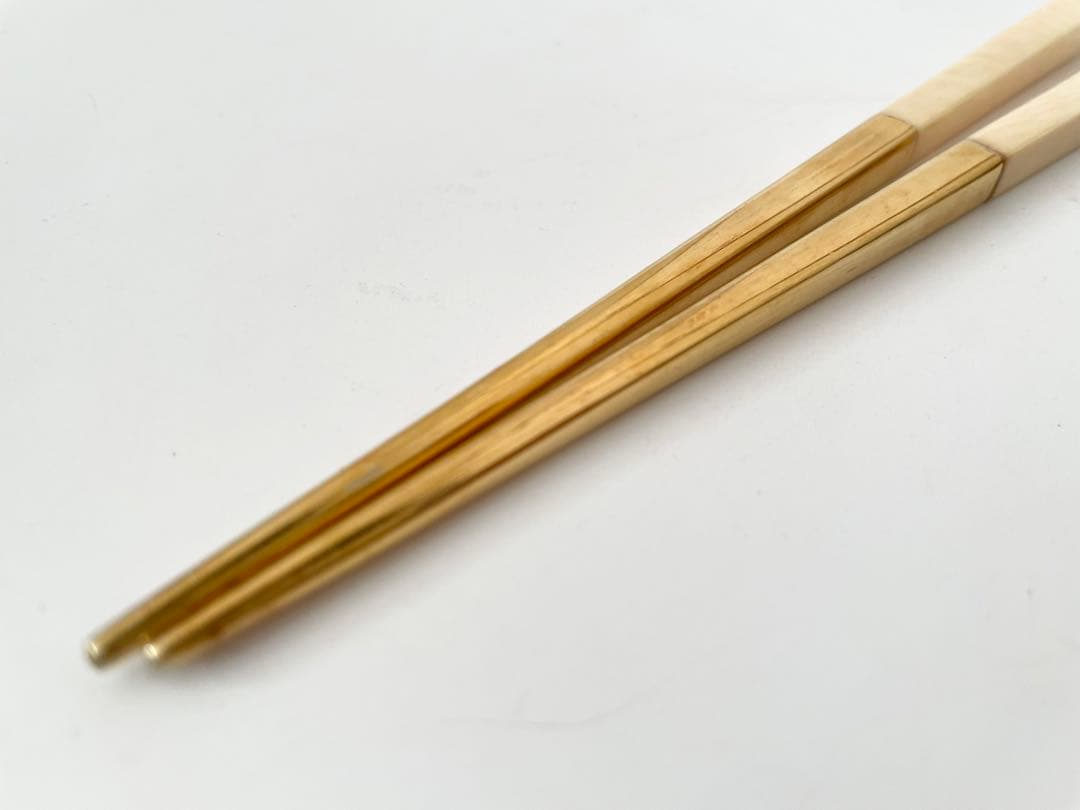 K14 金製　御箸　金属製　金の箸　三越謹製　桐箱付き　14K 14金　祝膳