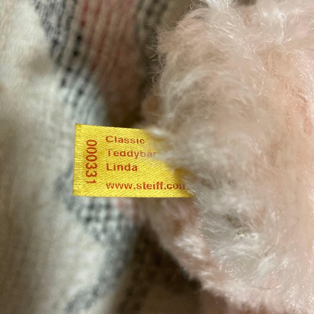 Steiff シュタイフ リンダ テディベア パールピンク 30cm 中古品