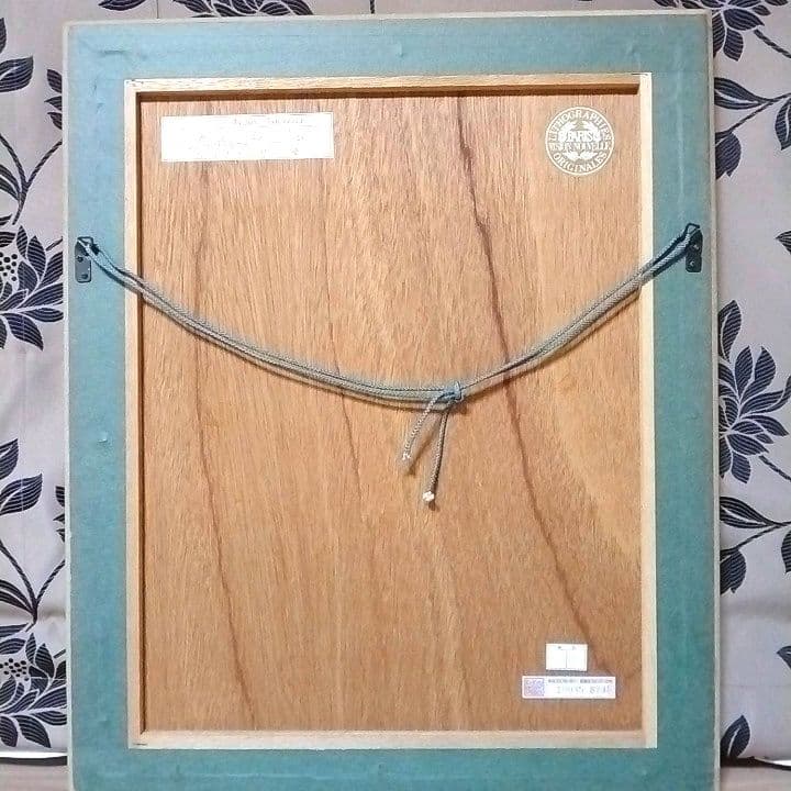 斉藤三郎 リトグラフ 「マリア・テレサ」額装品 サイン入り 版画 美少女画