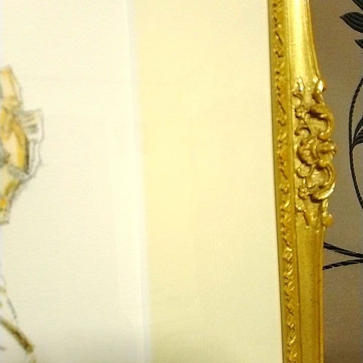 斉藤三郎 リトグラフ 「マリア・テレサ」額装品 サイン入り 版画 美少女画