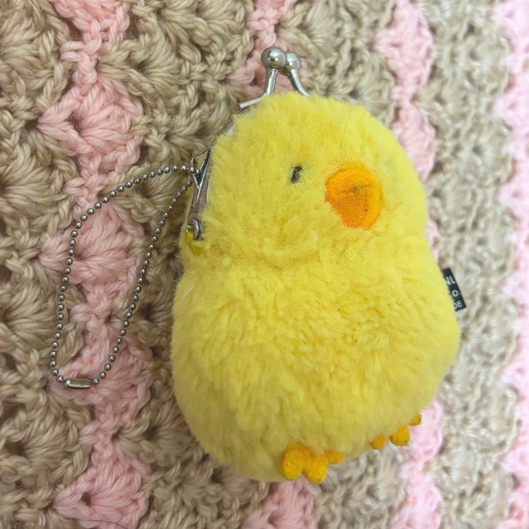 出品停止間近　ひよこ　がま口　ぬいぐるみ　マスコット　キーホルダー　レトロ