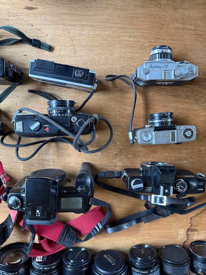 【O-2063】カメラ レンズ セット Canon ミノルタ FUJICA