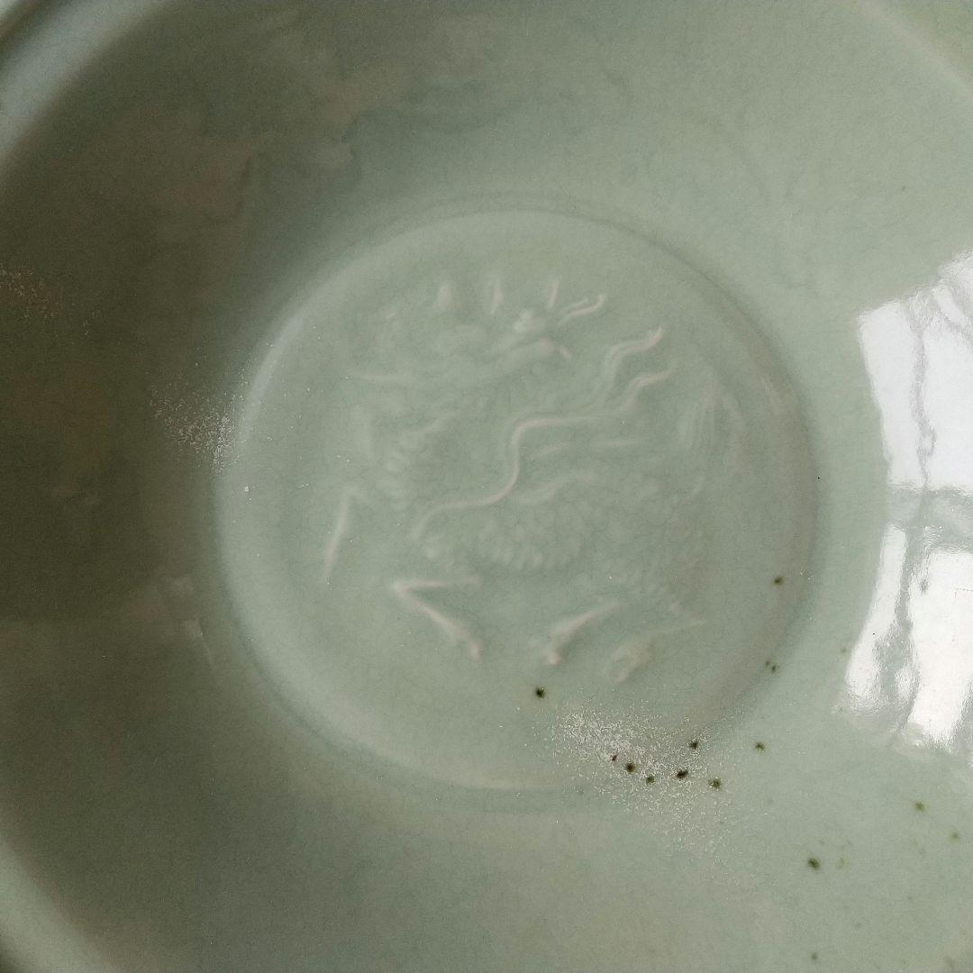 中国 龍泉窯 大皿 骨董 茶道具