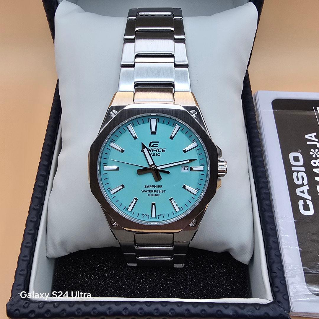 未使用 カシオ EDIFICE ターコイズブルー EFR-S108DJ-2BJF