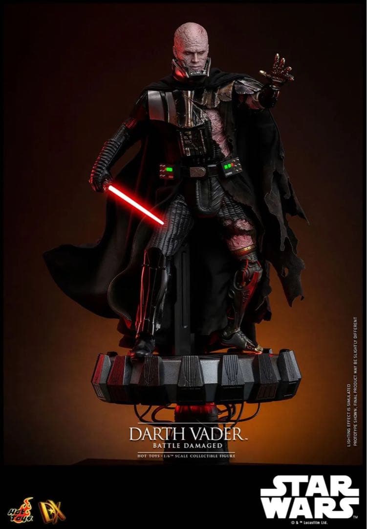 ホットトイズ 1/6スケールフィギュア ダース・ベイダー（バトルダメージDX44