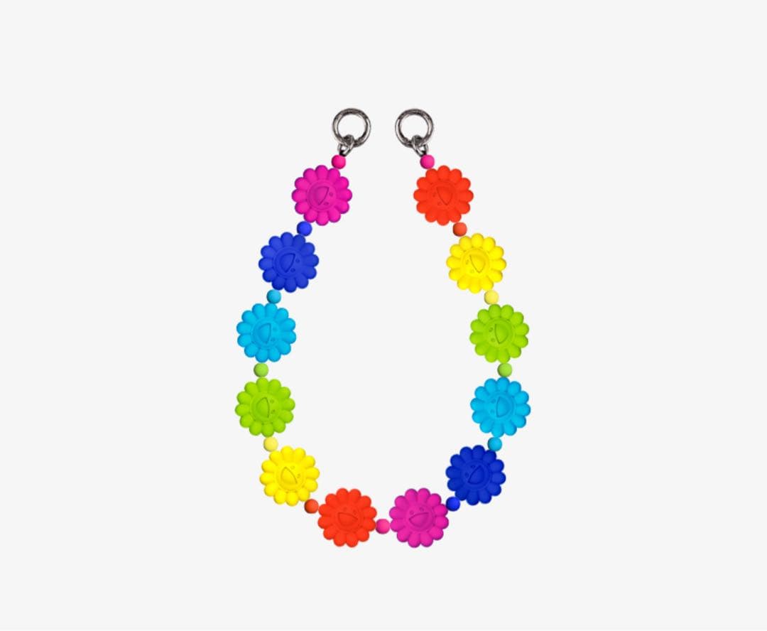 村上隆　フラワー　スマホチャーム　ケースティファイ　casetify レインボー