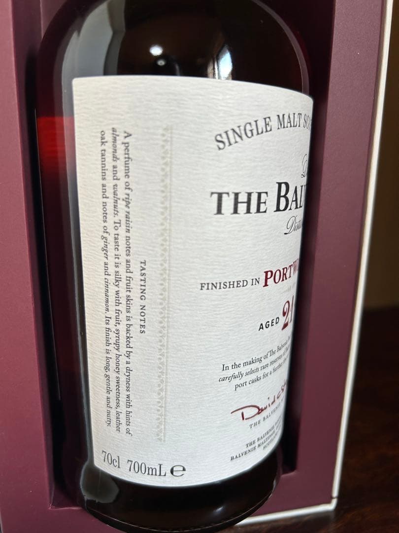 未開栓 THE BALVENIE 21年 ポートウッド 700ml