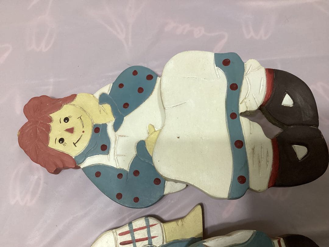 ラガディ・アンとアンディ　トールペイント木製人形デザイン収納ボックス　カントリー