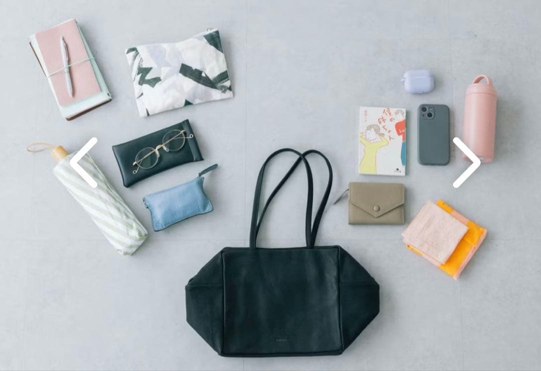 ダンサーカレバッグ　レザーショルダーバッグ　Lサイズ ブラック