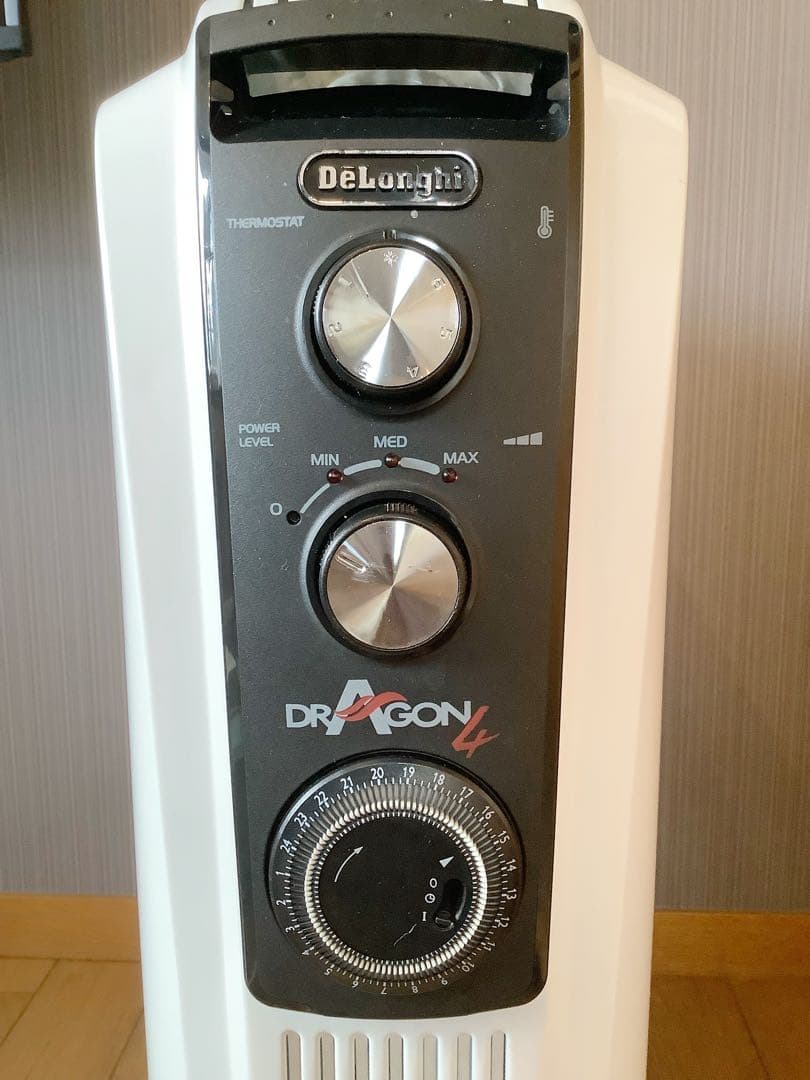 訳あり デロンギ オイルヒーター 15畳　 220-240V 変圧器 カシムラ