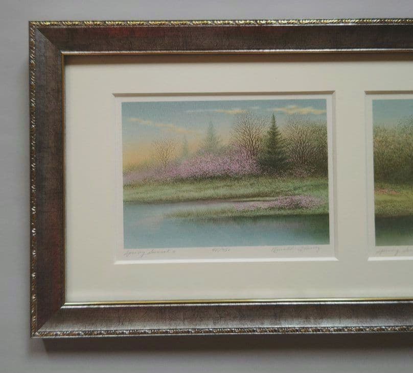 特価◯絵画 リトグラフ版画 額装品