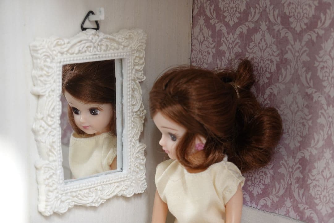 ブライスリカちゃんカスタムアイシードールBOX形ドールハウス背景ボード No.7