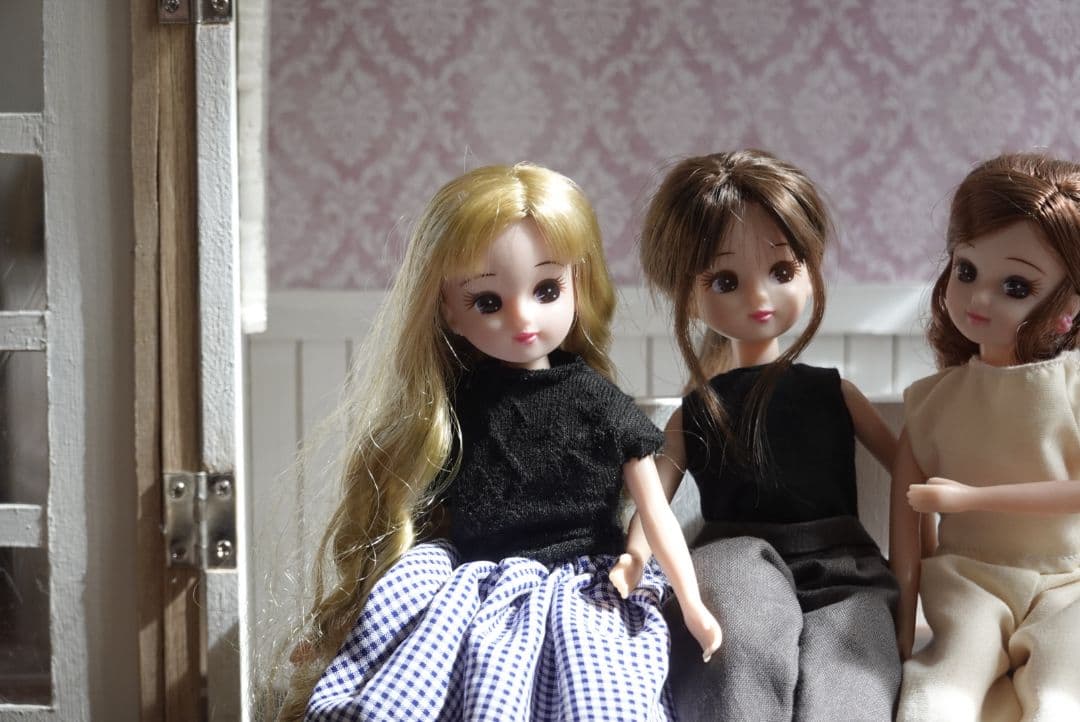 ブライスリカちゃんカスタムアイシードールBOX形ドールハウス背景ボード No.7