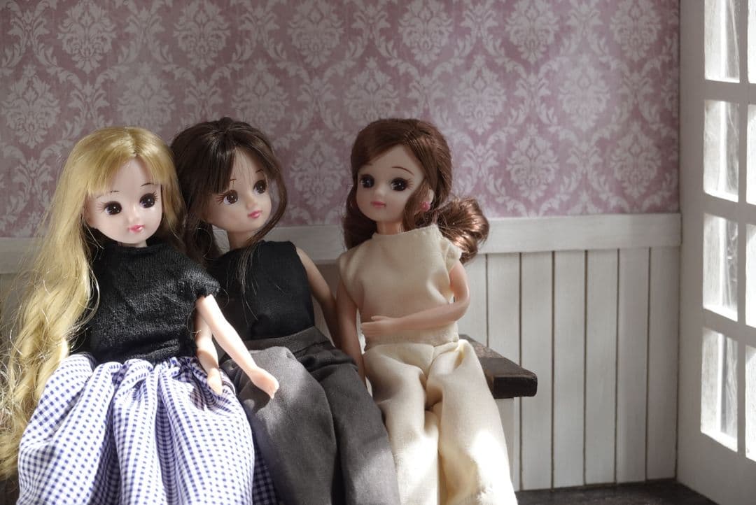 ブライスリカちゃんカスタムアイシードールBOX形ドールハウス背景ボード No.7