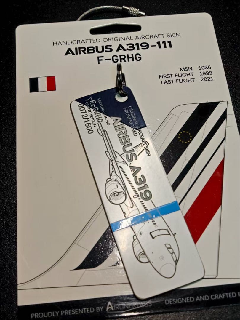 エールフランス Airlinertags A319-111 スペシャル柄
