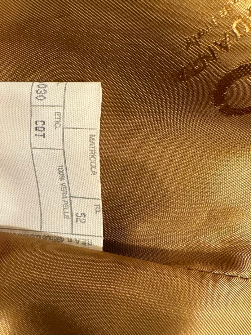 チンクワンタ ゴートスエード　襟付きシングルライダース　ダークブラウン　H503