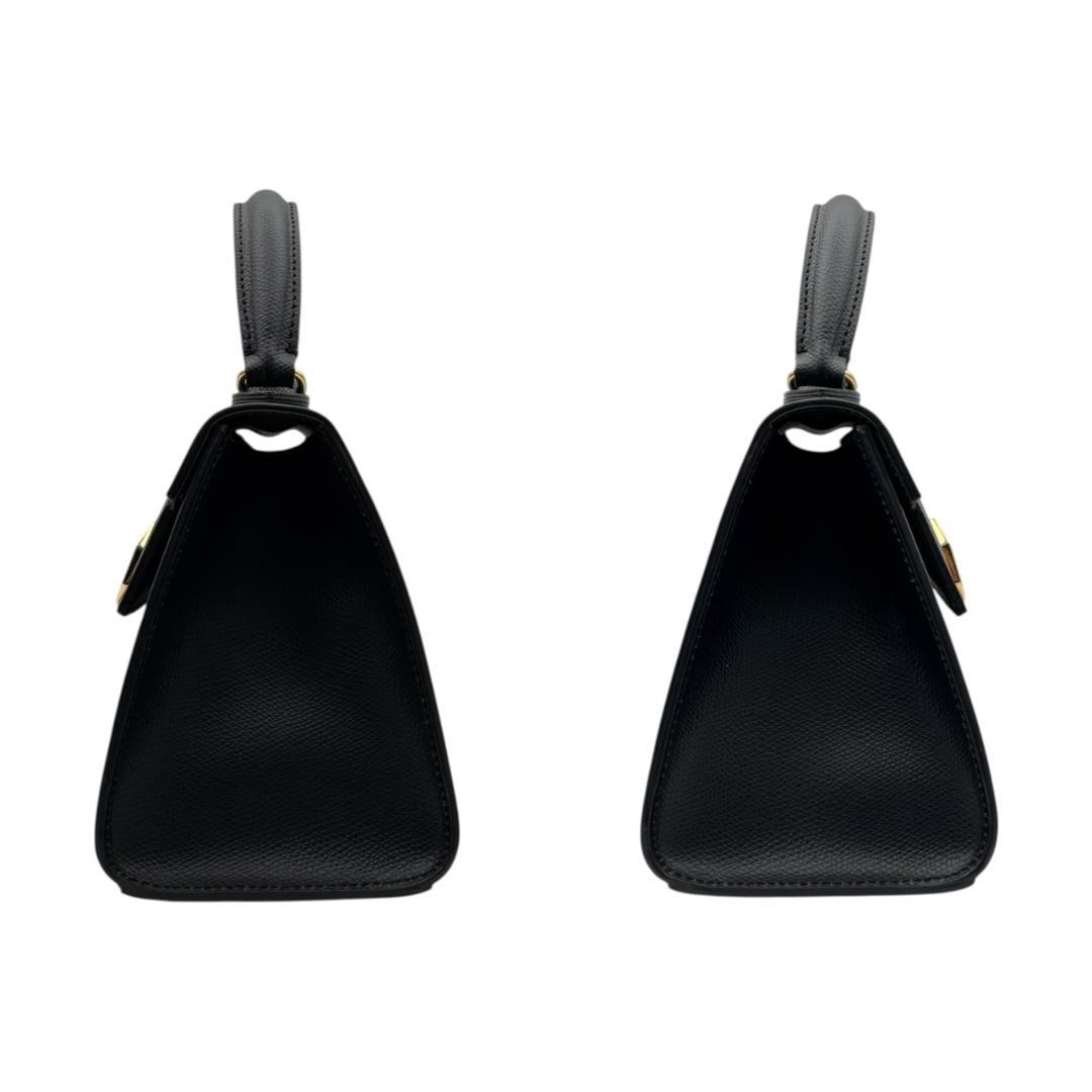 【新品同様】カルボッティ グレタ 2way ハンドバッグ ショルダーバッグ 黒