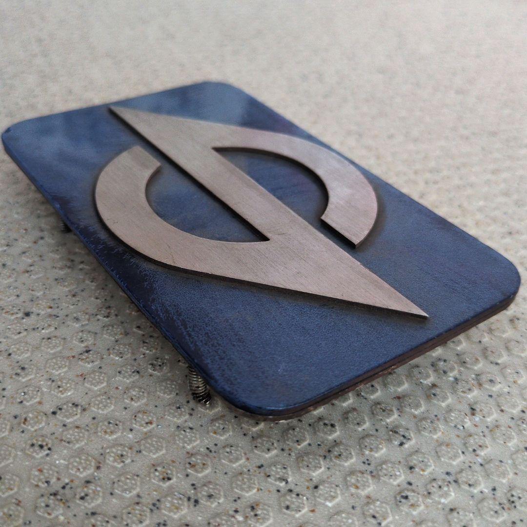 鉄道グッズ：鉄道プレート 営団地下鉄 営団3000系車番、Sマーク(実車取外品)