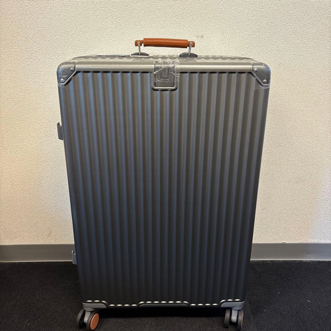Yuweijie メタルグレー　スーツケース　大容量