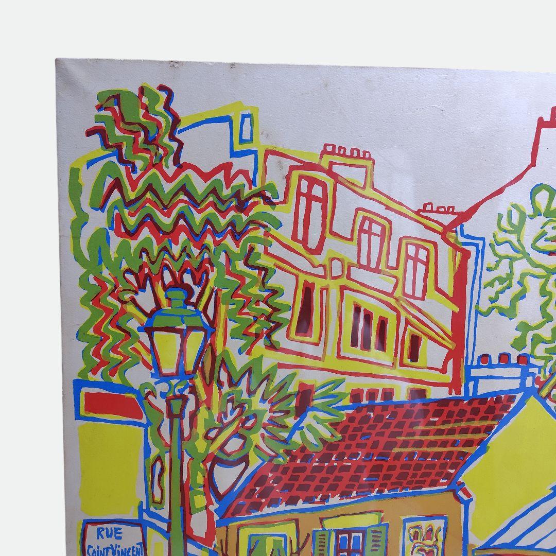 リトグラフ ガブリエル・パリス／ラパン・アジル サイン入り 限定75