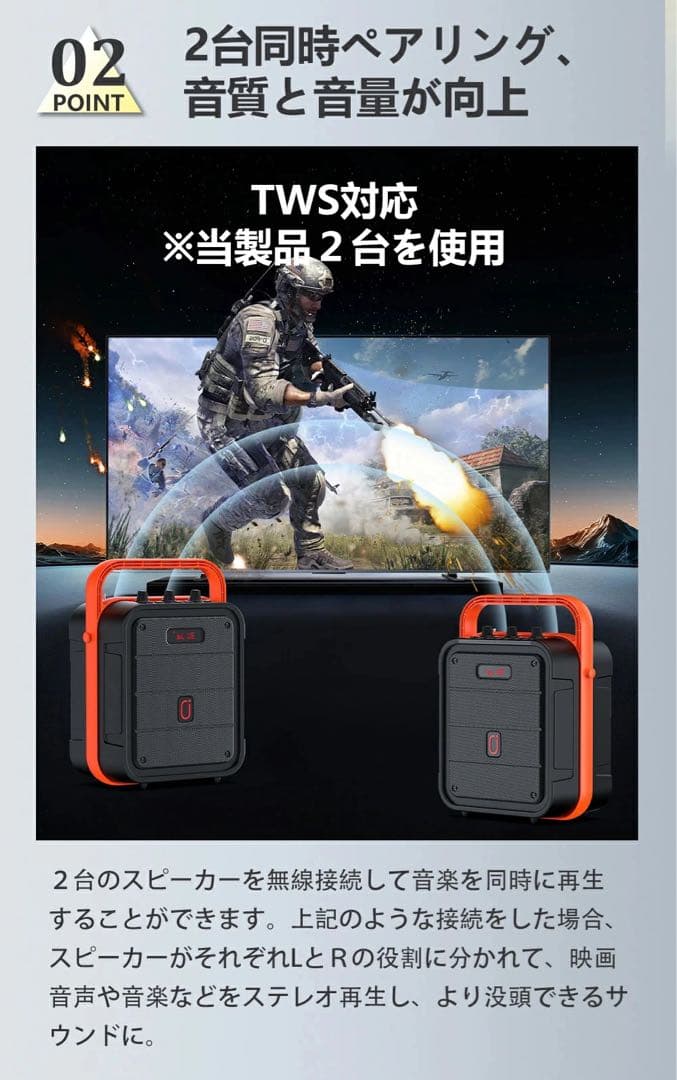 スピーカーセット カラオケ 拡声器 ワイヤレスマイク1本 Bluetooth