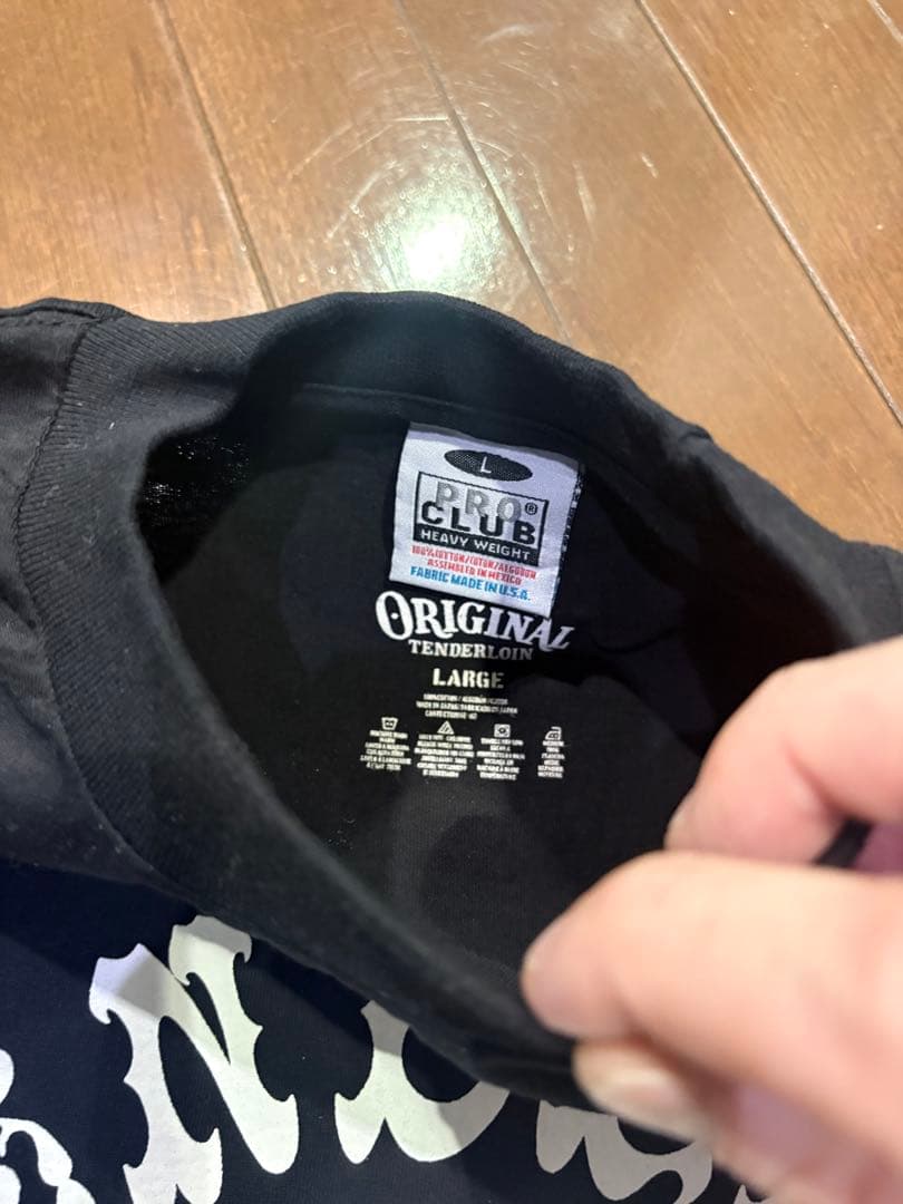 TENDERLOIN ボルネオスカルTシャツ　ブラック　L