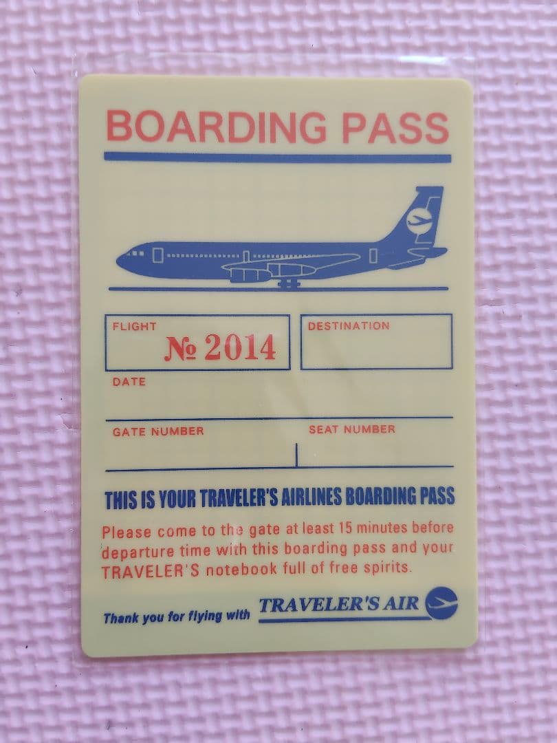 【新品未使用】トラベラーズノート2014 下敷き パスポートサイズ