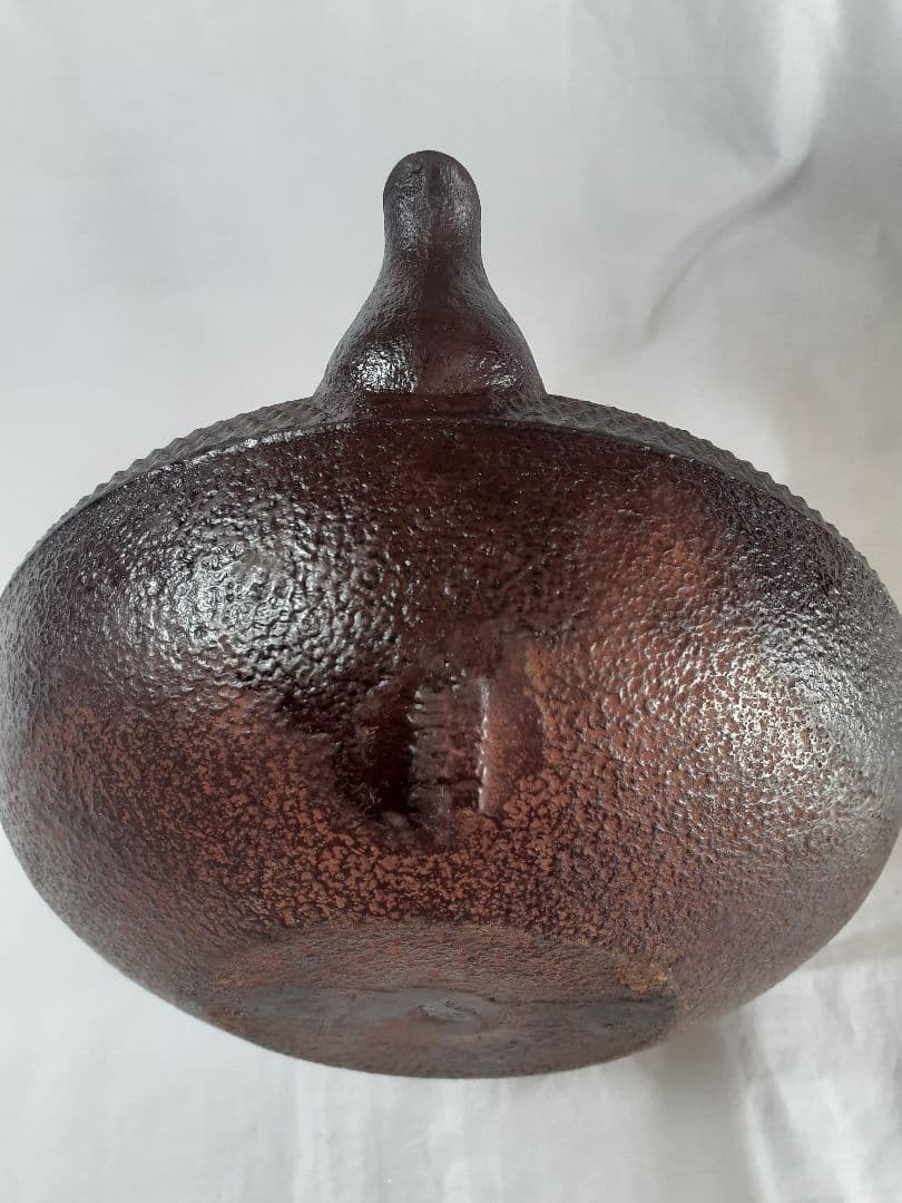 南部鉄瓶、骨董 、三厳堂 送料込み、海老とあられ