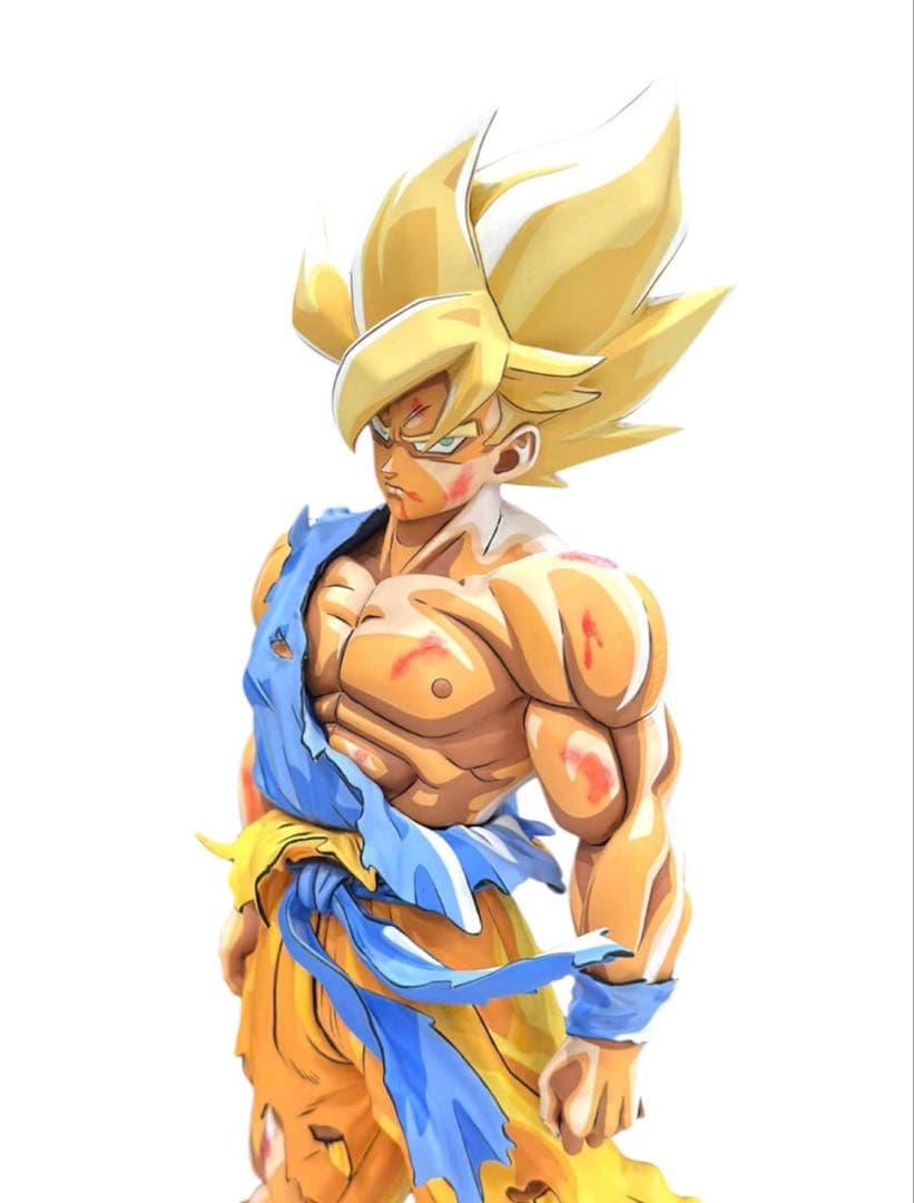 ドラゴンボールSMSP サイズ 伝説の超サイヤ人 孫悟空 リペイント 二次元彩色