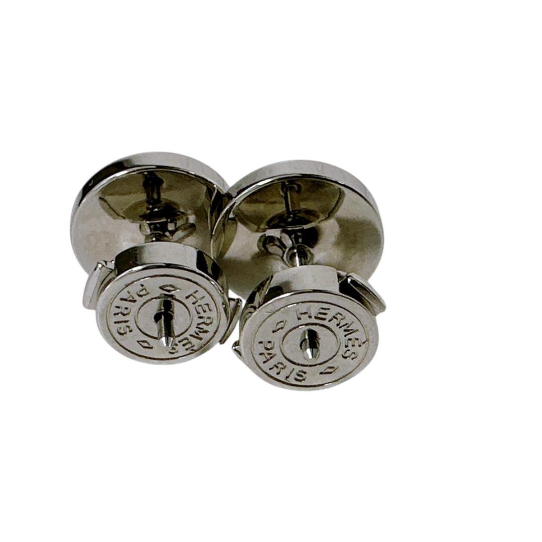 HERMES エルメス サークル ラウンド ロゴ ピアス アクセサリー