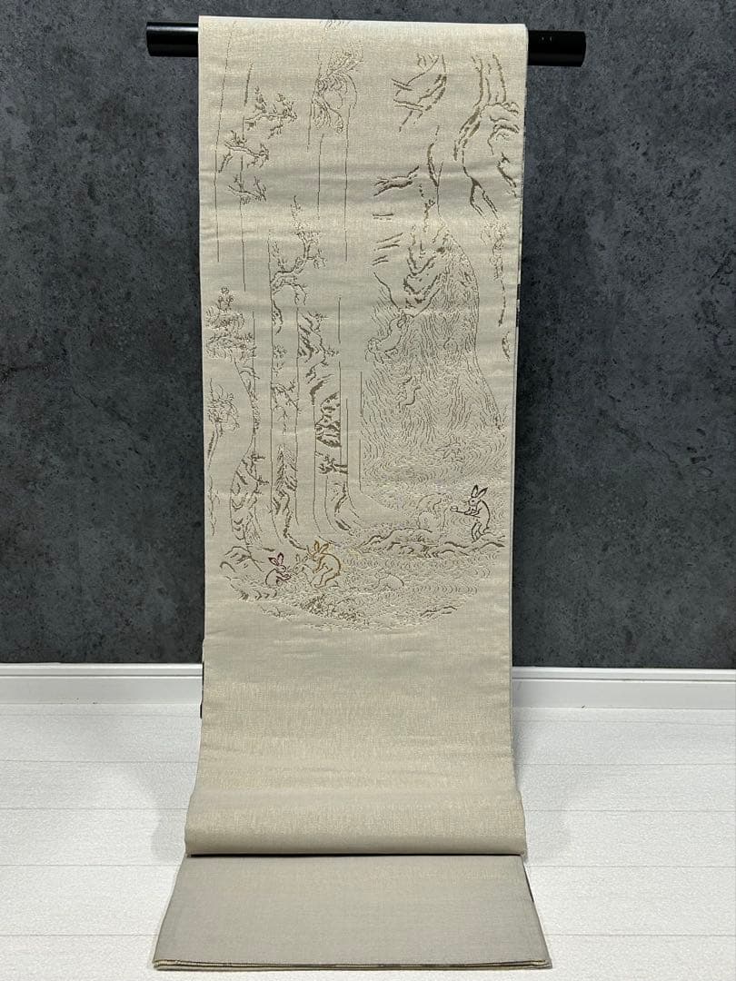 sakura様御専用。HX-84 袋帯　両面　宝尽くし　鳥獣戯画　金銀糸 六通