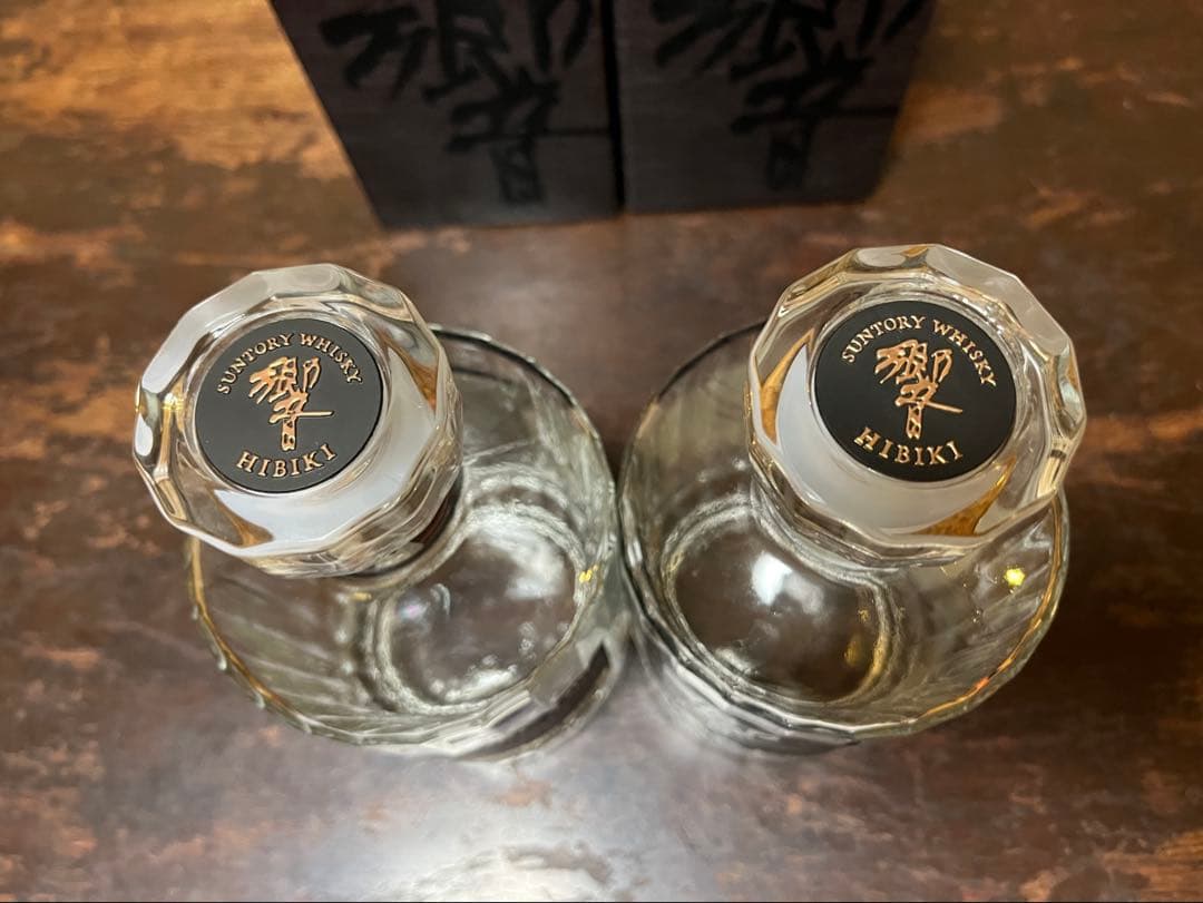 サントリー ウイスキー 響21年 空き瓶 箱付き 未洗浄 2本セット